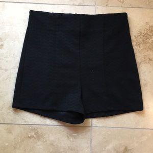 Forever 21 Black Back Zip Shorts